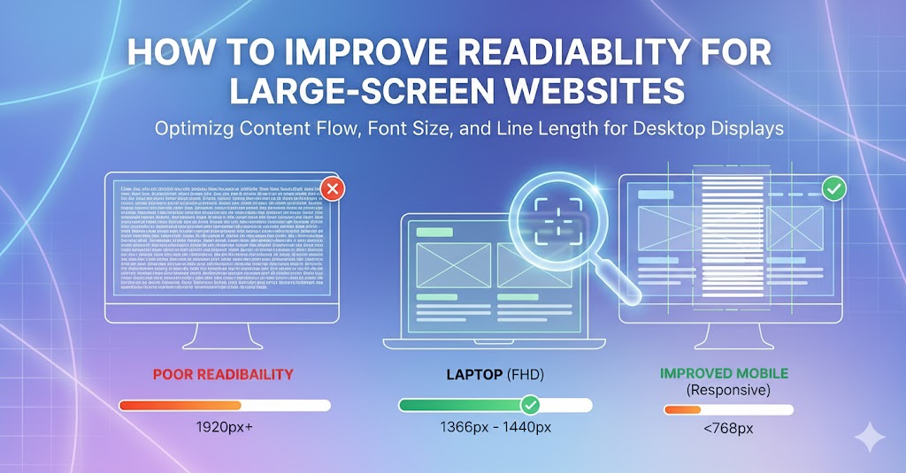 How to Improve Readability for Large-Screen Users